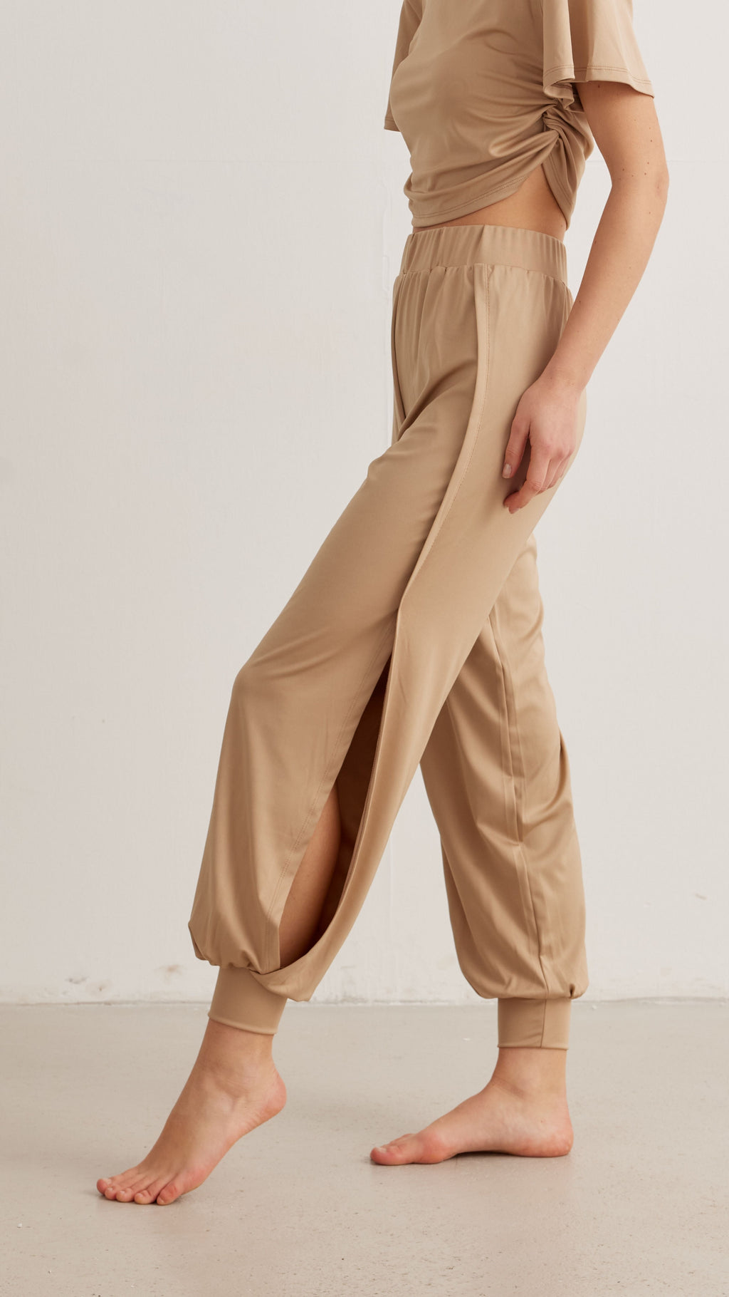 Bej Yoga Pantolon