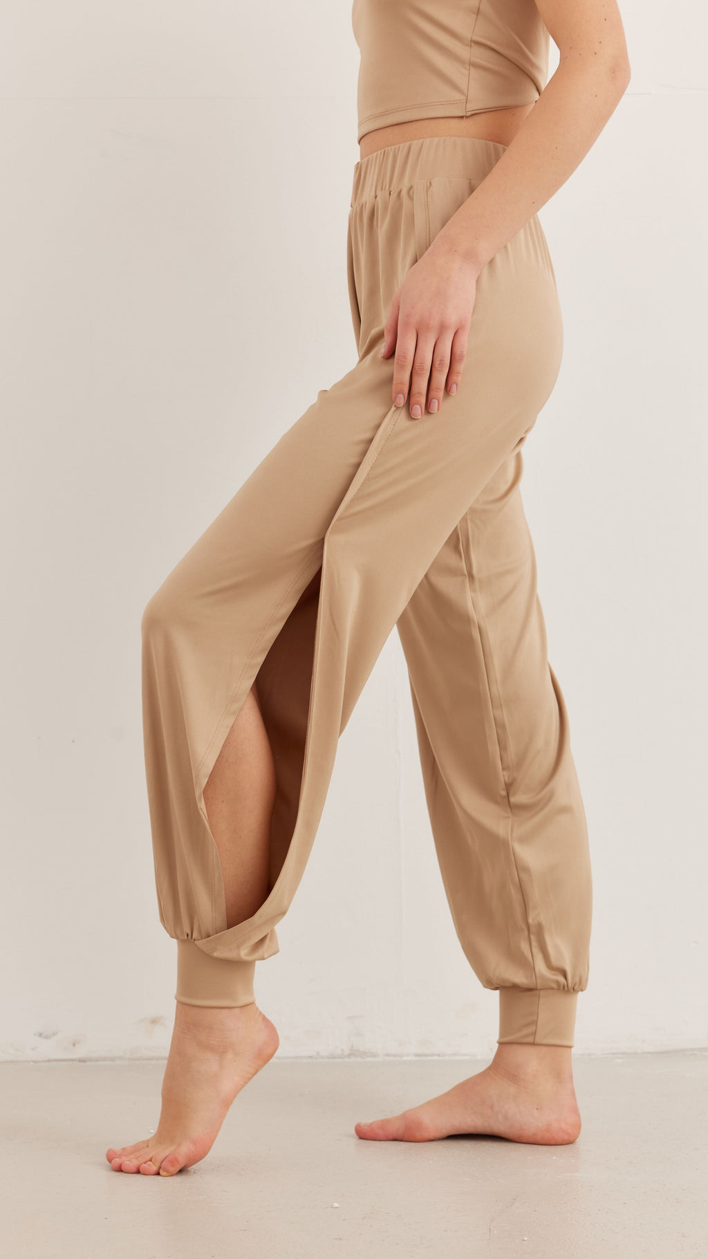 Bej Yoga Pantolon