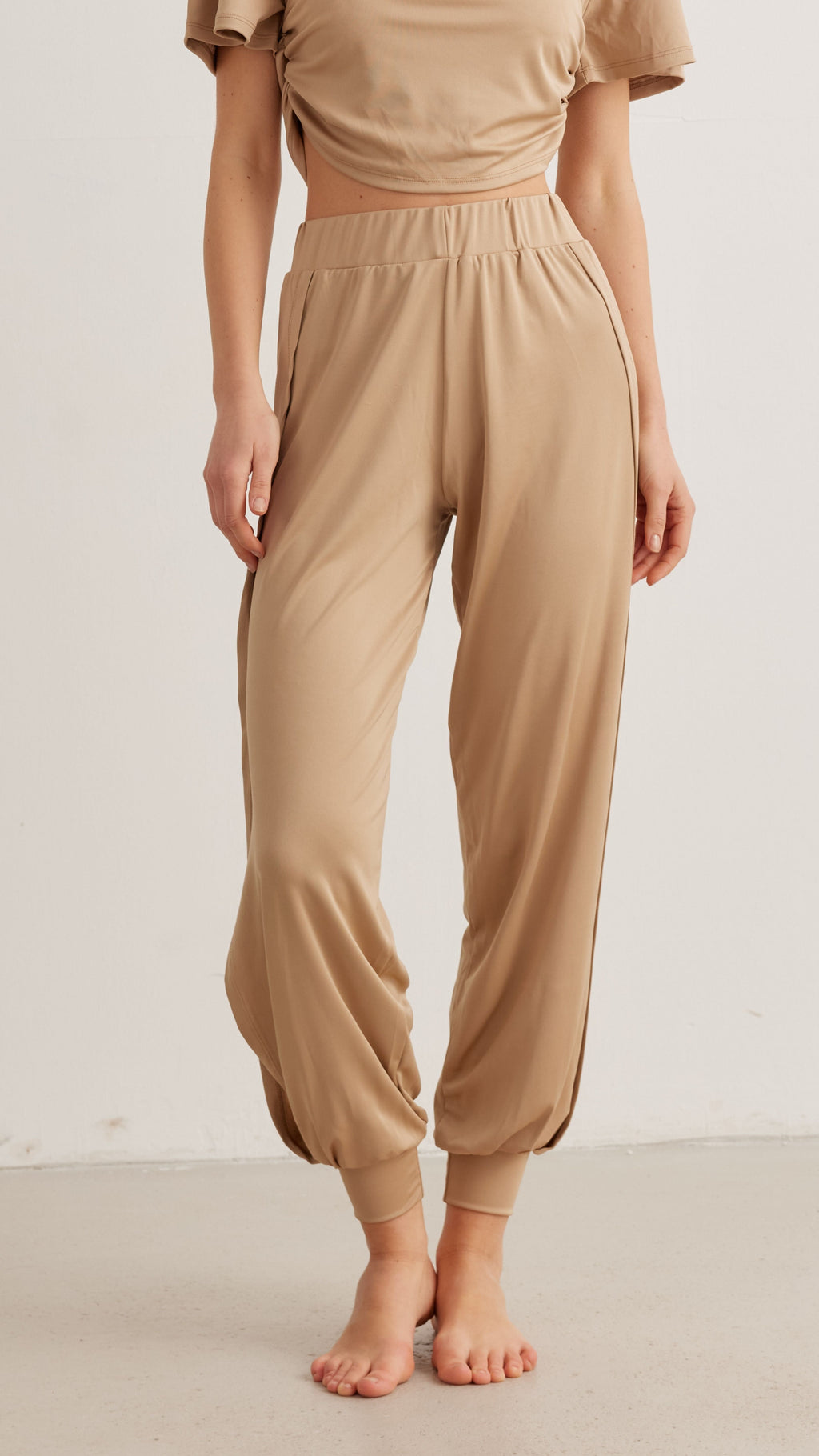 Bej Yoga Pantolon