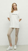 Beyaz Shavasana Pose T-Shirt