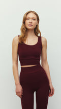 Bordo Pencere Detaylı Bra