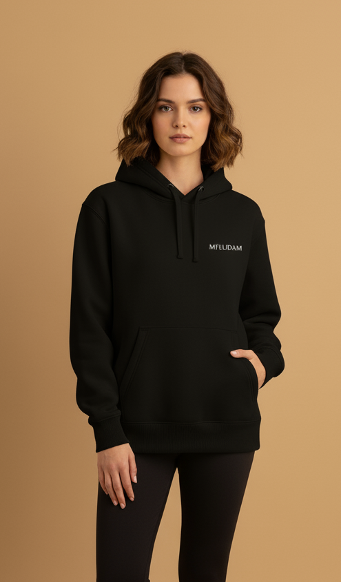 Minimal Siyah Sweatshirt