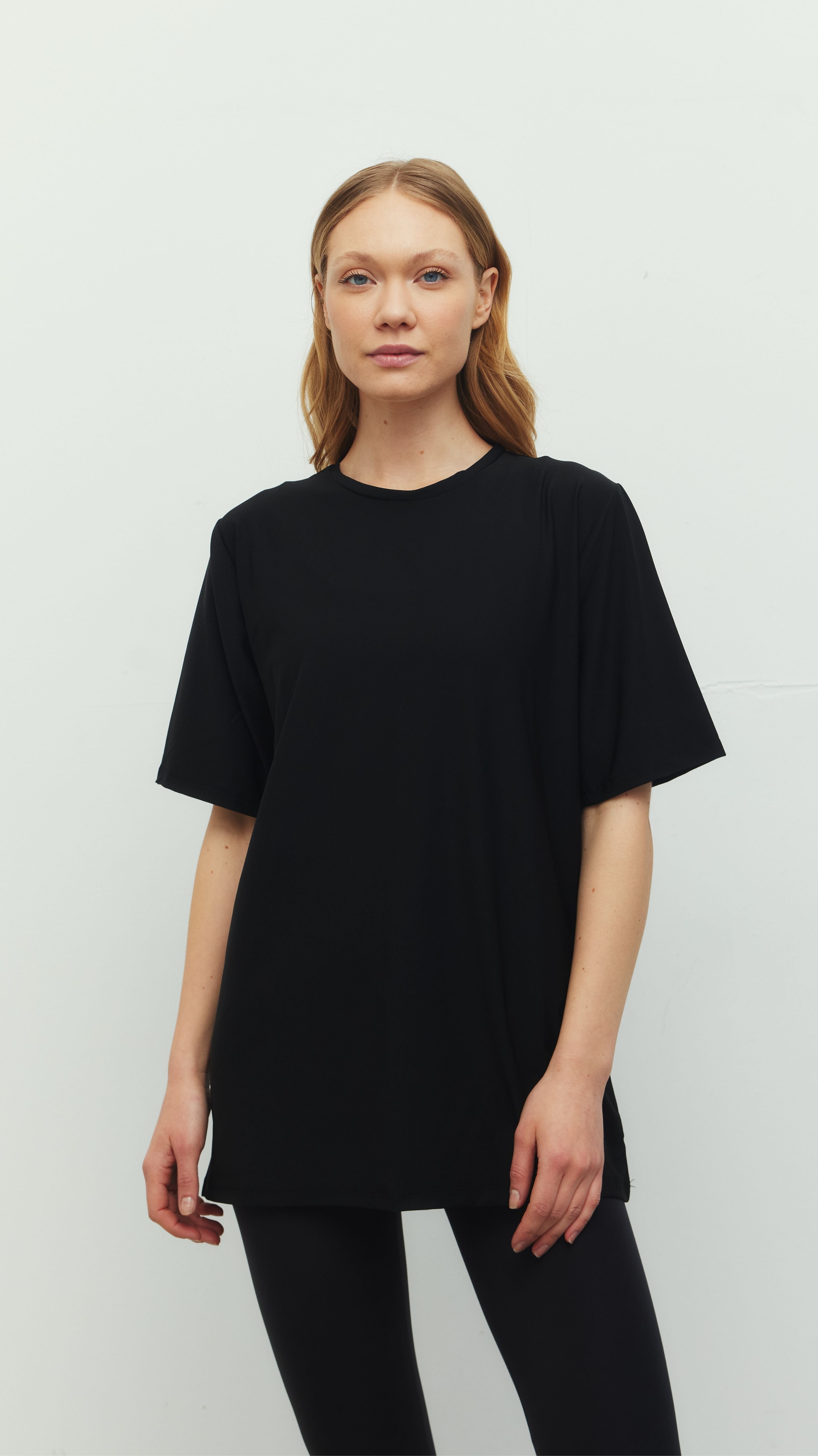 Siyah Oversize Ludam T-Shirt