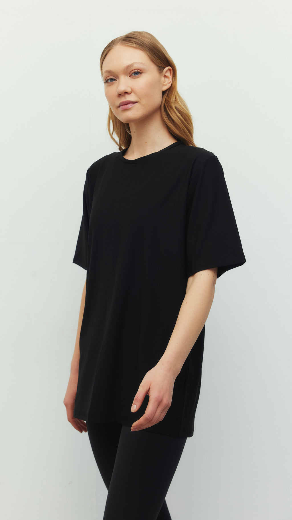 Siyah Oversize Ludam T-Shirt