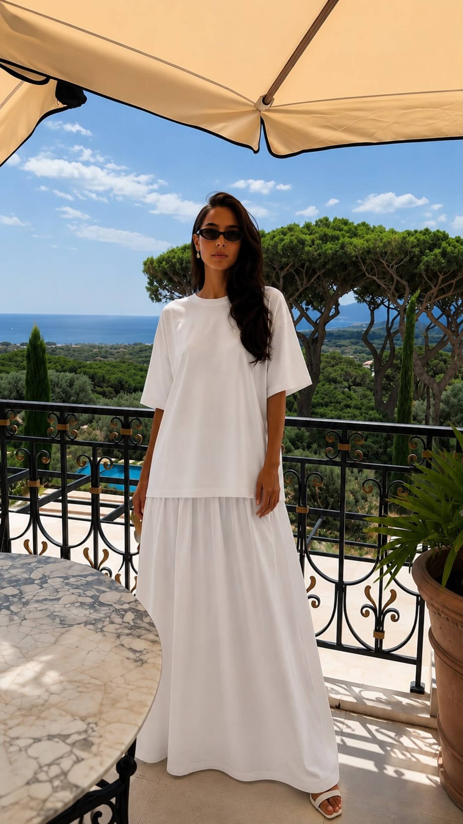 Beyaz Summer Set %100 Cotton