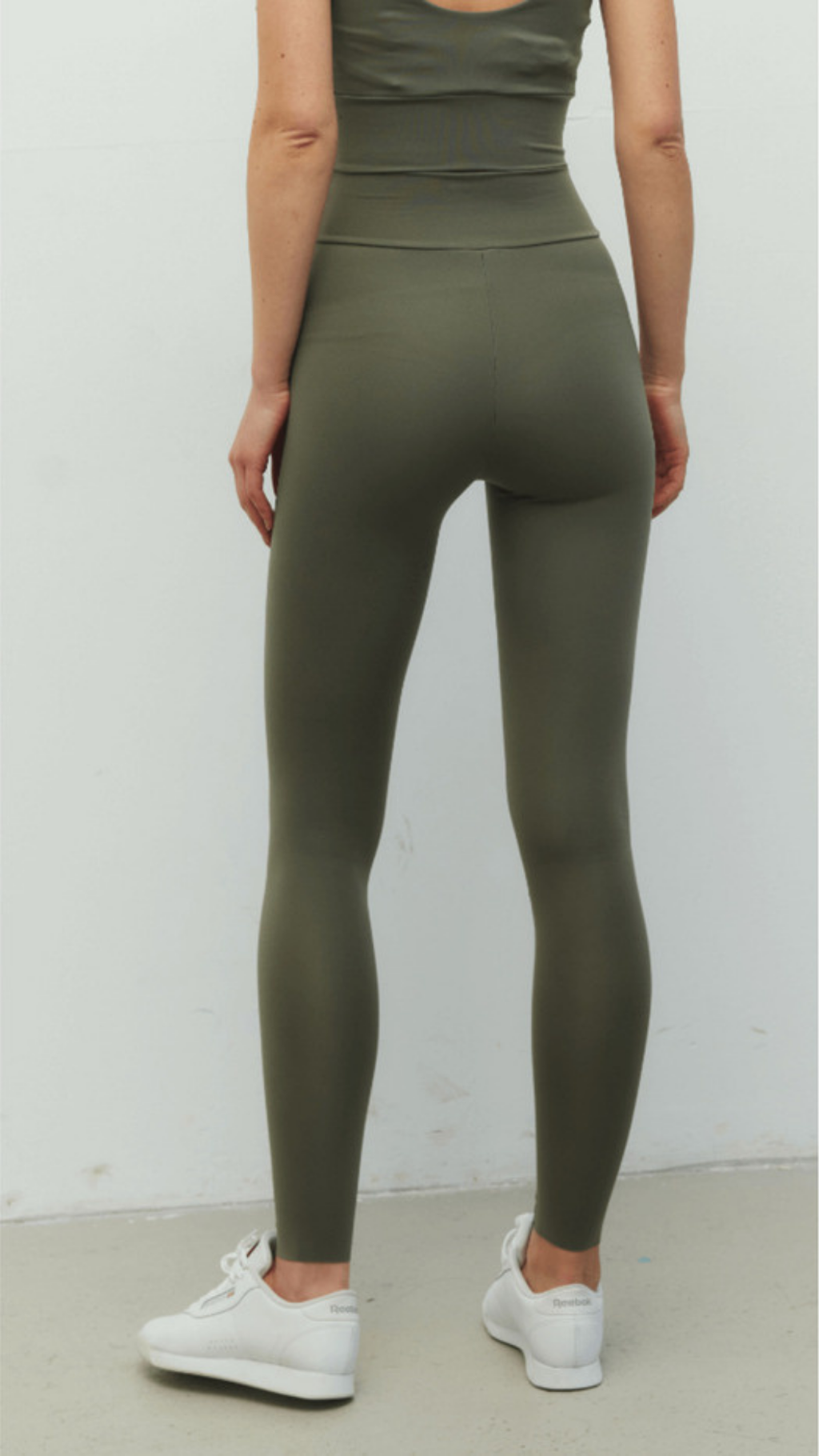 Yeşil Yırtmaçsız Tayt